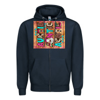 Navy auntie heifer Zipper Hoodie - JahusDesignShop