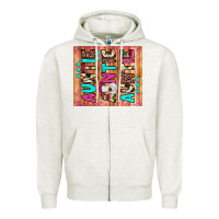 Oatmeal Heather auntie heifer Zipper Hoodie - JahusDesignShop