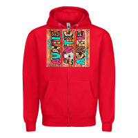 Red auntie heifer Zipper Hoodie - JahusDesignShop