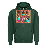 Sports Green auntie heifer Zipper Hoodie - JahusDesignShop