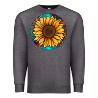 Charcoal Heather sunflower christmas ornament Premium Sweatshirt - Jasminsmagicworld