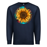 Navy sunflower christmas ornament Premium Sweatshirt - Jasminsmagicworld