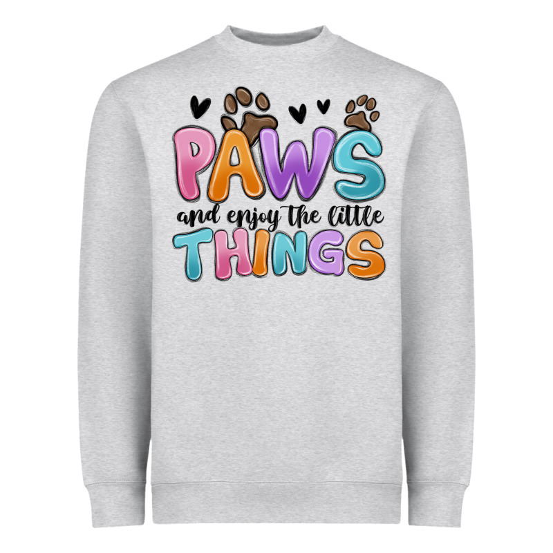 Paws And Enjoy The Little Things Heavyweight Sweatshirt by MaliasSmallBusiness | Teevron