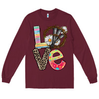 Burgundy Love crown of thorns Easter Day Long Sleeve Tee - CowGirlArtShop