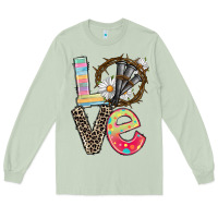 Matcha Love crown of thorns Easter Day Long Sleeve Tee - CowGirlArtShop