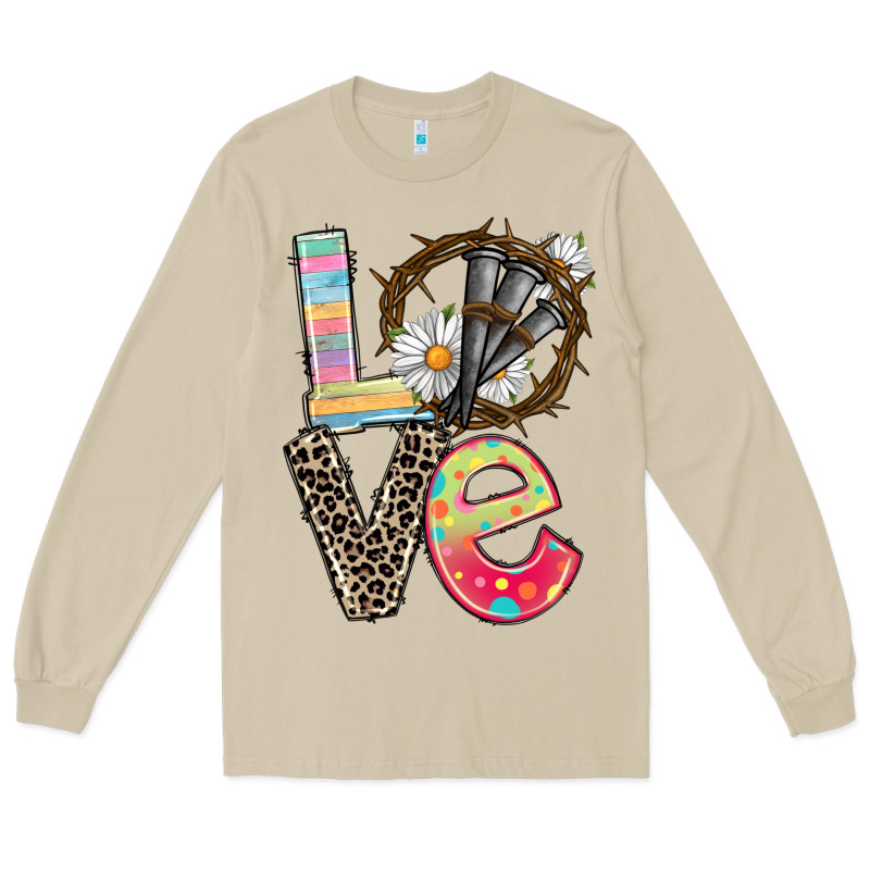 Love Crown Of Thorns Easter Day Long Sleeve Tee by CowGirlArtShop | Teevron