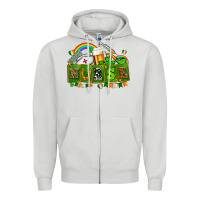 Dove Grey st patricks nurse Zipper Hoodie - AdoDesignShop