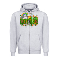 Heather Grey st patricks nurse Zipper Hoodie - AdoDesignShop