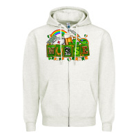 Oatmeal Heather st patricks nurse Zipper Hoodie - AdoDesignShop