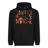 Black santa's favorite nurse Heavyweight Hoodie - Jasminsmagicworld