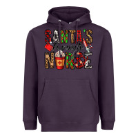 Plum santa's favorite nurse Heavyweight Hoodie - Jasminsmagicworld