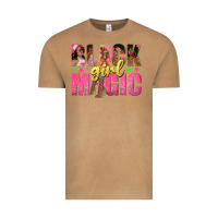 Black Girl Magic With Afro Black Women Vintage Tee | Teevron