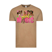 Vintage Coffee black girl magic with afro black women Vintage Tee - texasbilliewilder