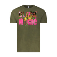 Vintage Olive black girl magic with afro black women Vintage Tee - texasbilliewilder