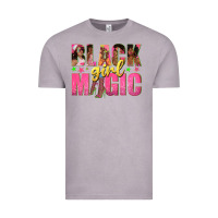 Vintage Zinc black girl magic with afro black women Vintage Tee - texasbilliewilder