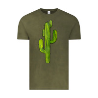 Vintage Olive cactus Vintage Tee - BarkalooDesign
