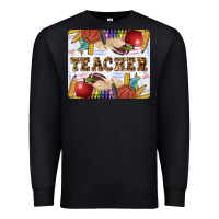 Black Teacher Premium Sweatshirt - LillyAllenDesigns