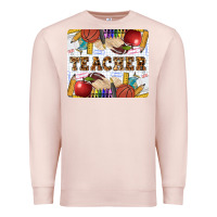 Pale Pink Teacher Premium Sweatshirt - LillyAllenDesigns