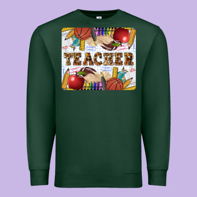 Teacher Premium Sweatshirt Designed By Lillyallendesigns