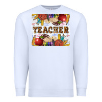 White Teacher Premium Sweatshirt - LillyAllenDesigns