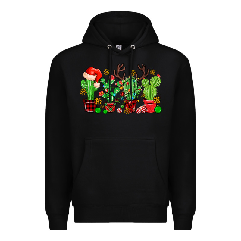 Christmas Cactus Premium Hoodie by MaliasSmallBusiness | Teevron