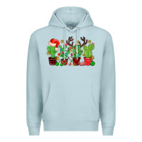 Blue Mist christmas cactus Premium Hoodie - MaliasSmallBusiness