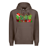 Coffee christmas cactus Premium Hoodie - MaliasSmallBusiness