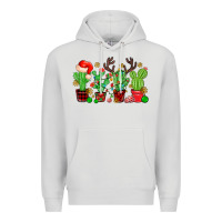 Dove Grey christmas cactus Premium Hoodie - MaliasSmallBusiness