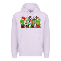 Lilac christmas cactus Premium Hoodie - MaliasSmallBusiness