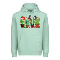 Seafoam christmas cactus Premium Hoodie - MaliasSmallBusiness