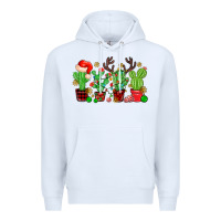 White christmas cactus Premium Hoodie - MaliasSmallBusiness
