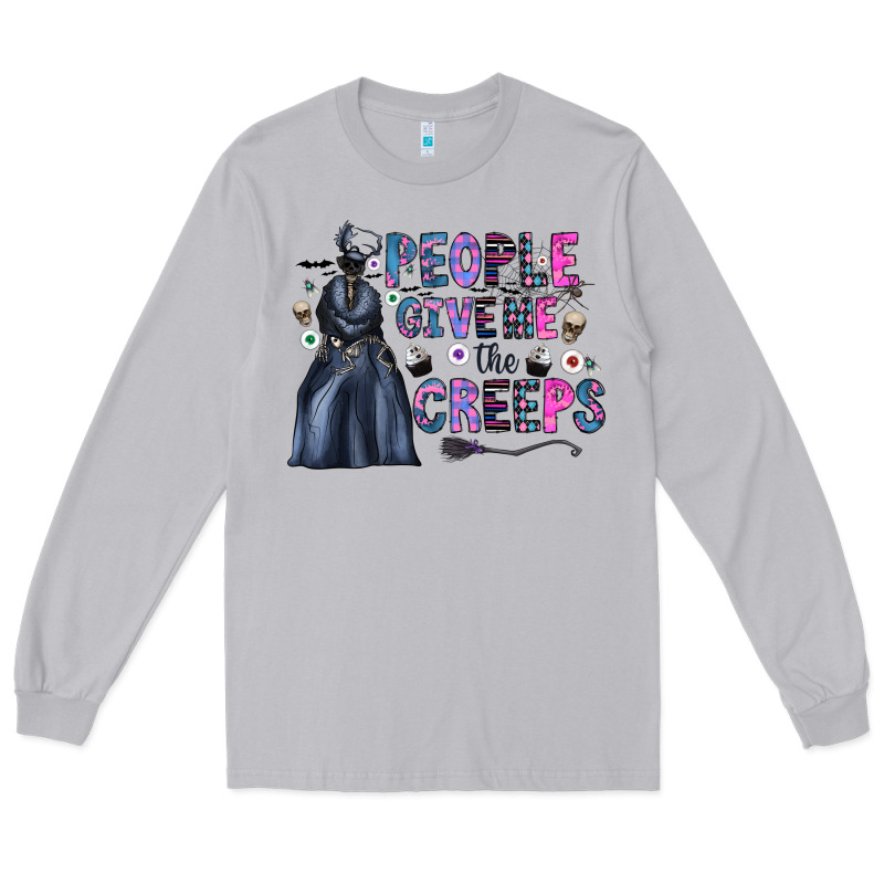 People Give Me The Creeps Long Sleeve Tee by CowhideDigitalArt | Teevron