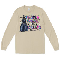 Mushroom people give me the creeps Long Sleeve Tee - CowhideDigitalArt
