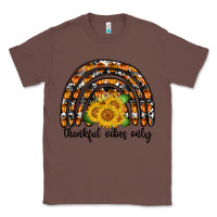 Chestnut Thankful Vibes Only Classic Tee - CowhideDigitalArt