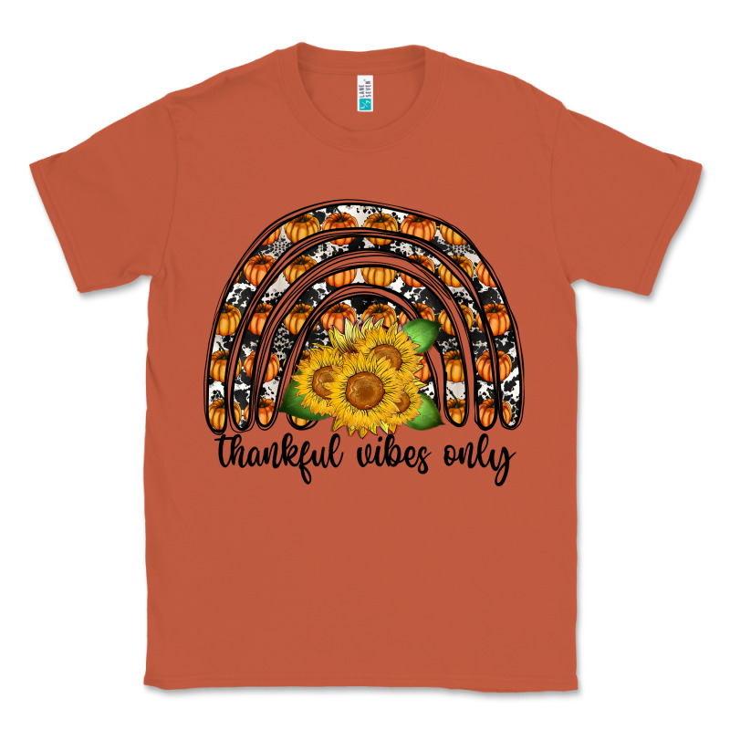 Thankful Vibes Only Classic Tee by CowhideDigitalArt | Teevron