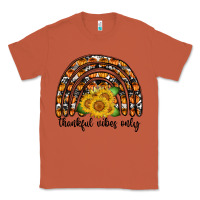 Copper Thankful Vibes Only Classic Tee - CowhideDigitalArt