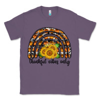 Lavender Thankful Vibes Only Classic Tee - CowhideDigitalArt