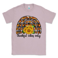 Lilac Thankful Vibes Only Classic Tee - CowhideDigitalArt