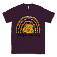 Plum Thankful Vibes Only Classic Tee - CowhideDigitalArt