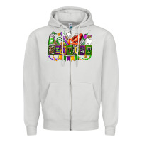 Dove Grey mardi gras dentist Zipper Hoodie - AdoDesignShop