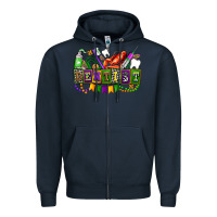 Navy mardi gras dentist Zipper Hoodie - AdoDesignShop