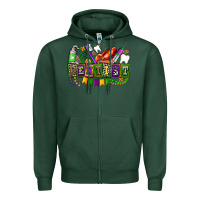 Sports Green mardi gras dentist Zipper Hoodie - AdoDesignShop