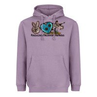 Lavender peace love triceratops horridus Heavyweight Hoodie - LillyAllenDesigns