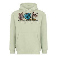 Matcha peace love triceratops horridus Heavyweight Hoodie - LillyAllenDesigns