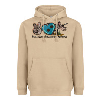 Mushroom peace love triceratops horridus Heavyweight Hoodie - LillyAllenDesigns