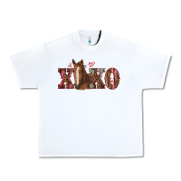 White xoxo horse Urban Heavy Tee - RanaPortraitStore