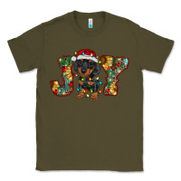 Army Green dachshund puppy christmas joy Classic Tee - BarkalooDesign