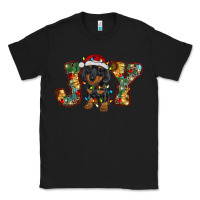 Black dachshund puppy christmas joy Classic Tee - BarkalooDesign