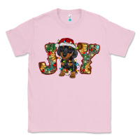 Bubblegum Pink dachshund puppy christmas joy Classic Tee - BarkalooDesign