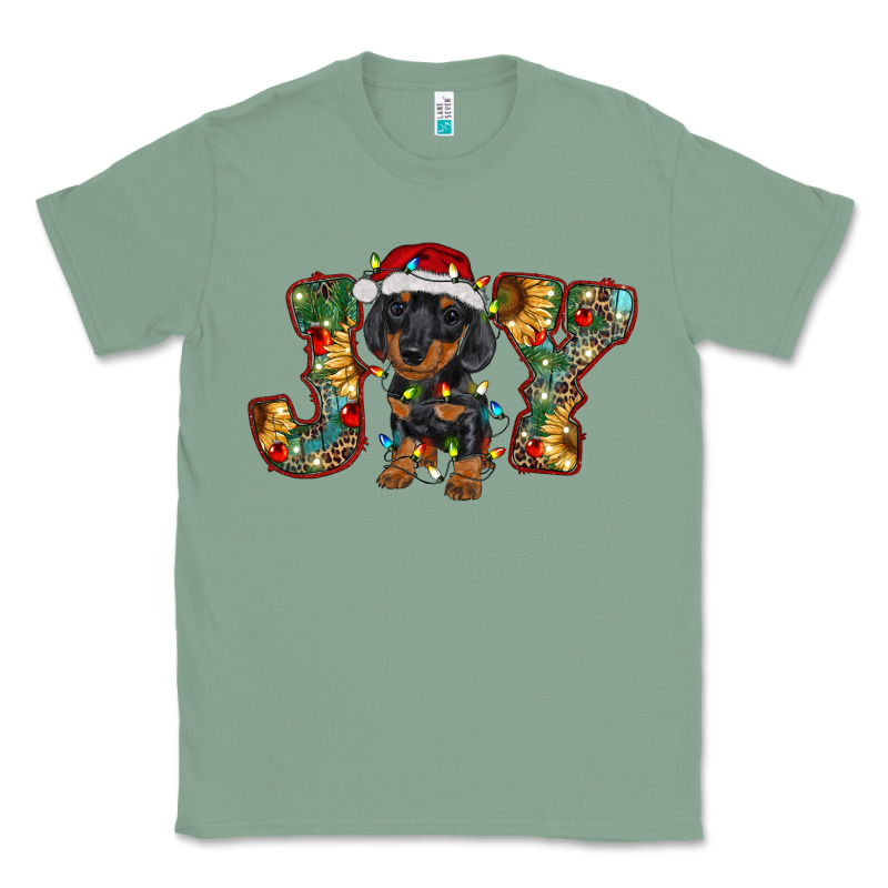 Dachshund Puppy Christmas Joy Classic Tee by BarkalooDesign | Teevron